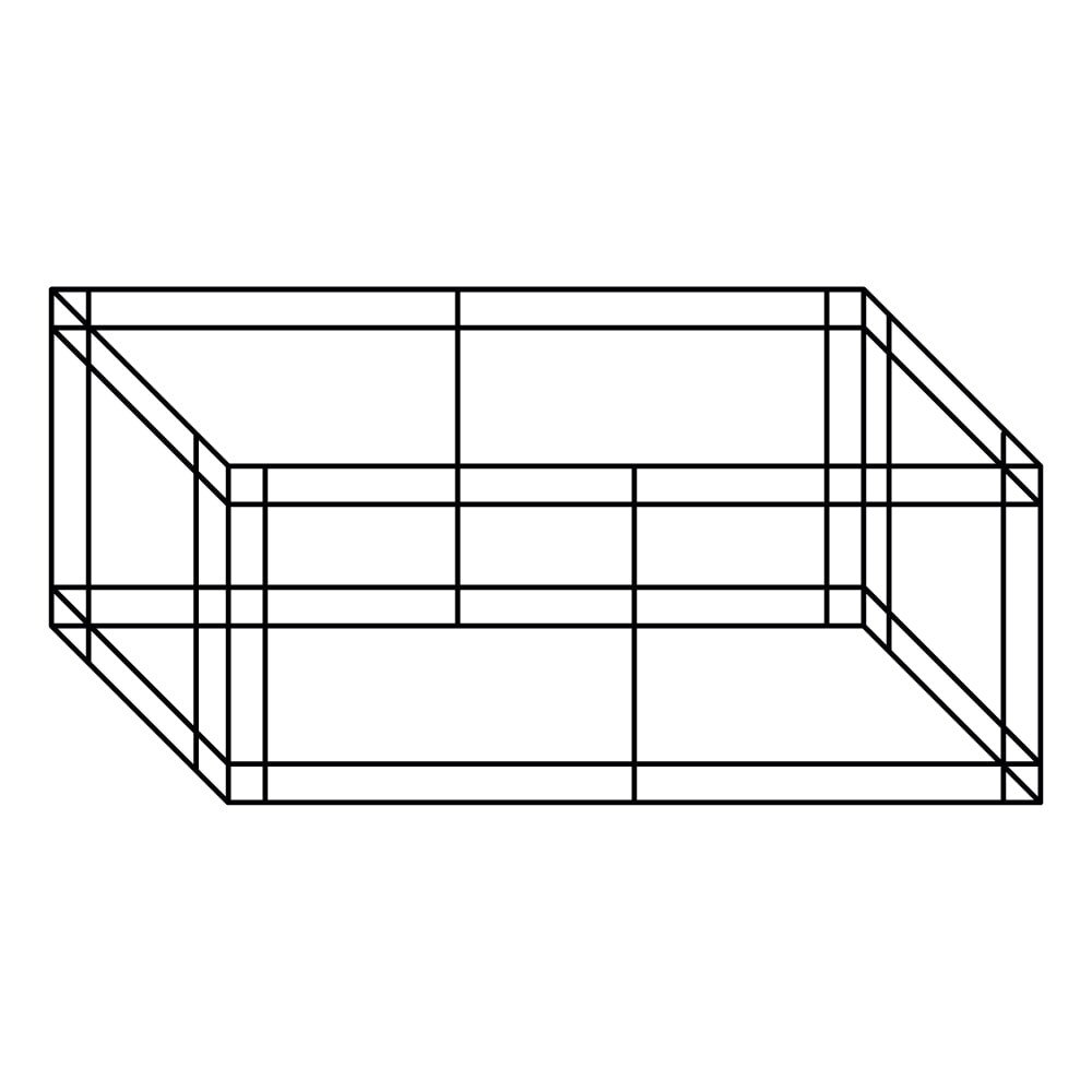 mini crop cage line drawing