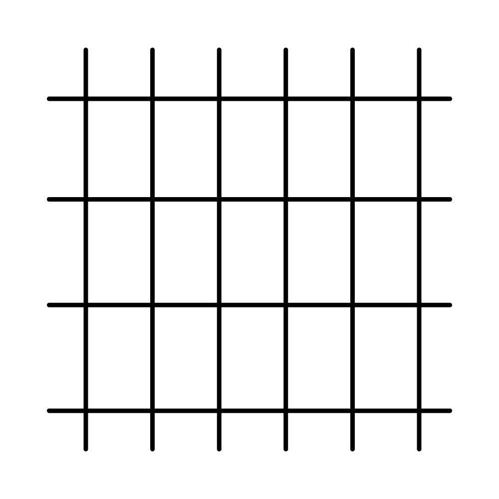 square trellis line drawing