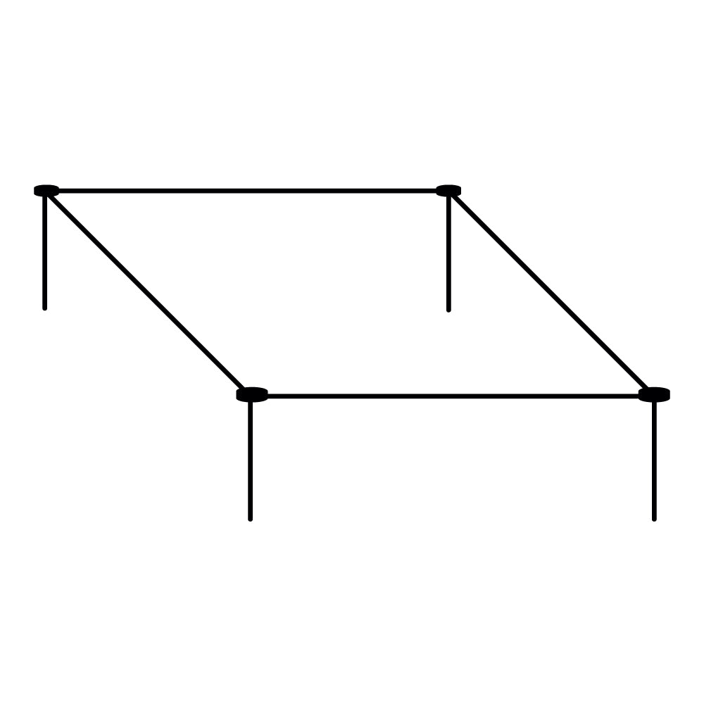 Strawberry & Vegetable Cage- line drawing- agriframes