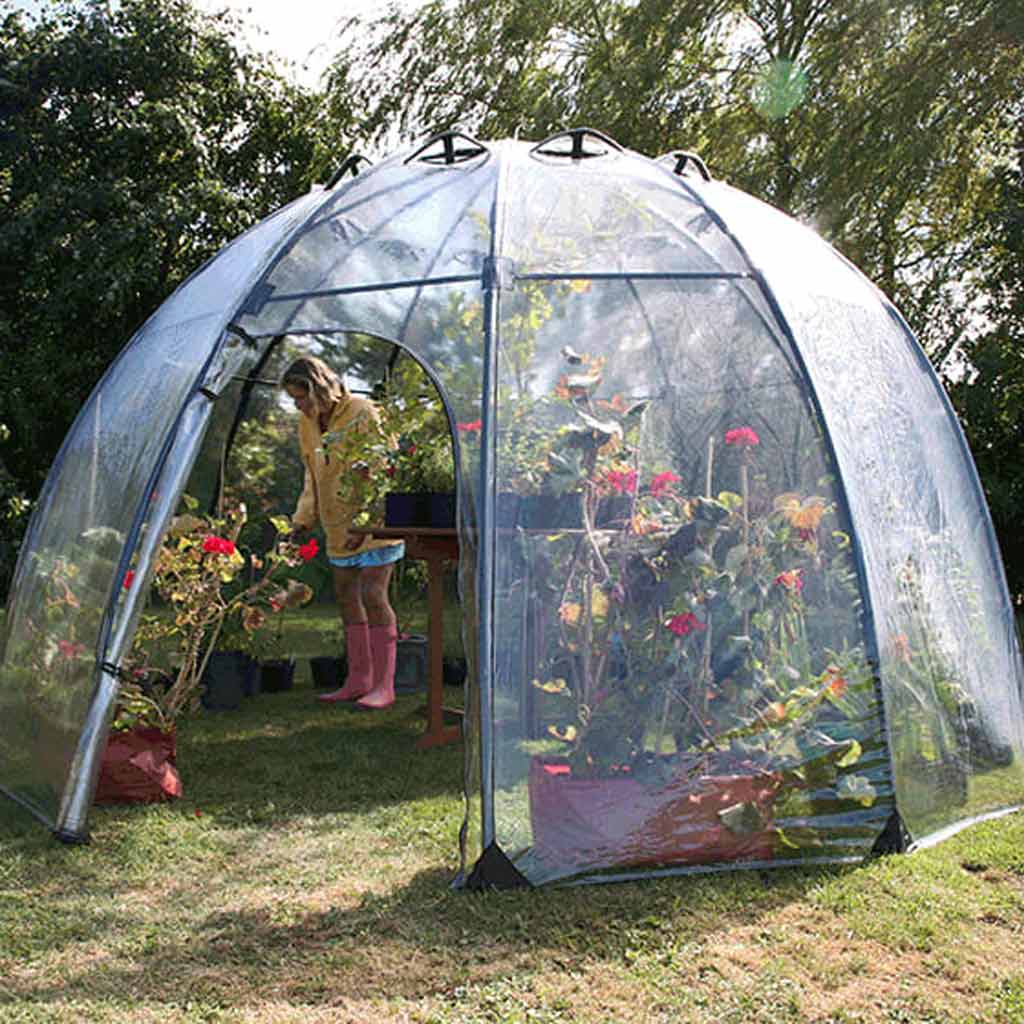 sunbubble in a garden in use 