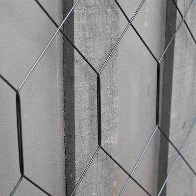wall lattice trellis - gloss black